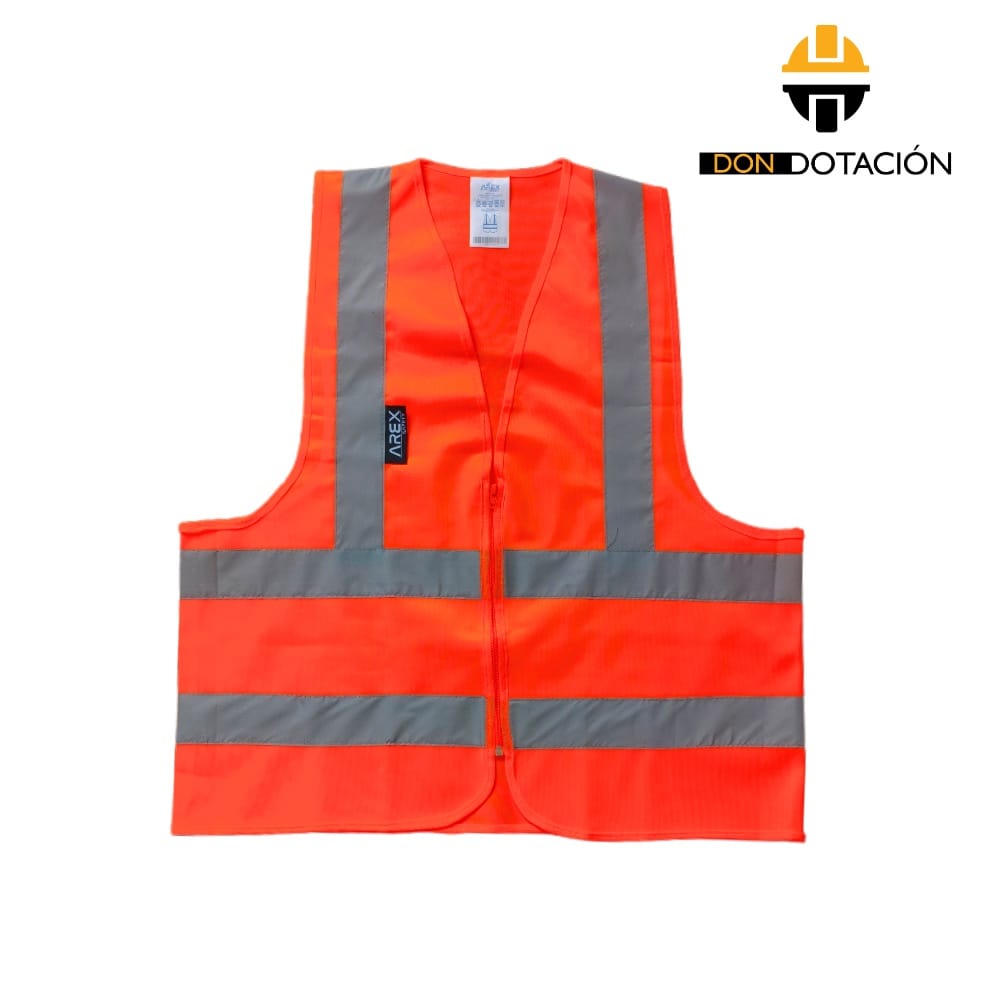 Chaleco Reflectivo Naranja Cremallera 120g