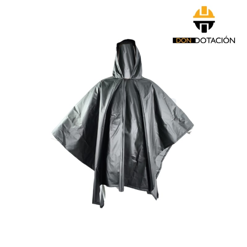 Capa Negra PVC Para Lluvia