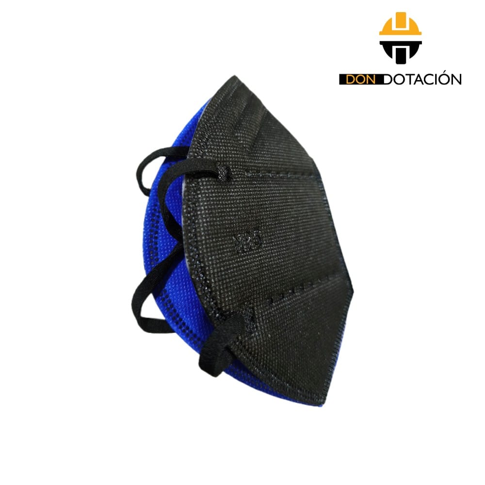 Tapabocas Negro Industrial N95 x100